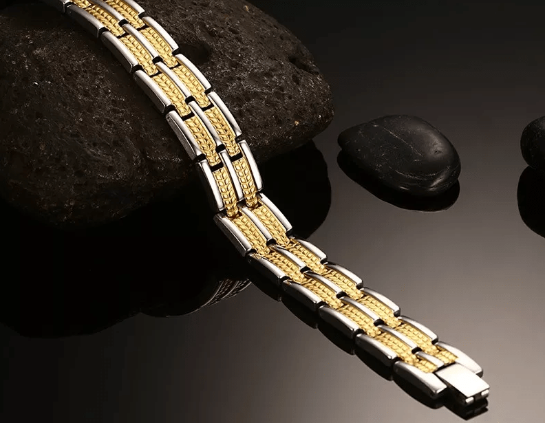 Magnetic Titanium  Gold   Bracelet