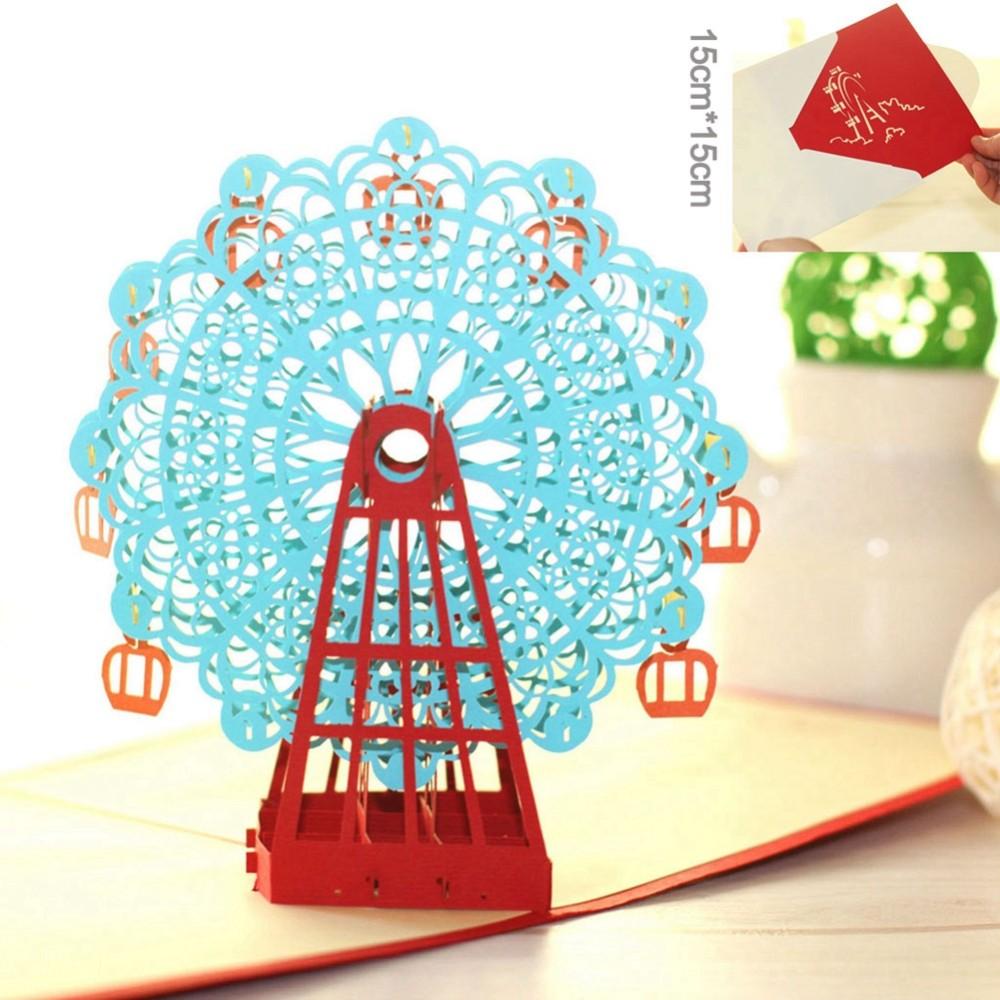 3D Ferris Wheel 3D Pop Up Greeting Card