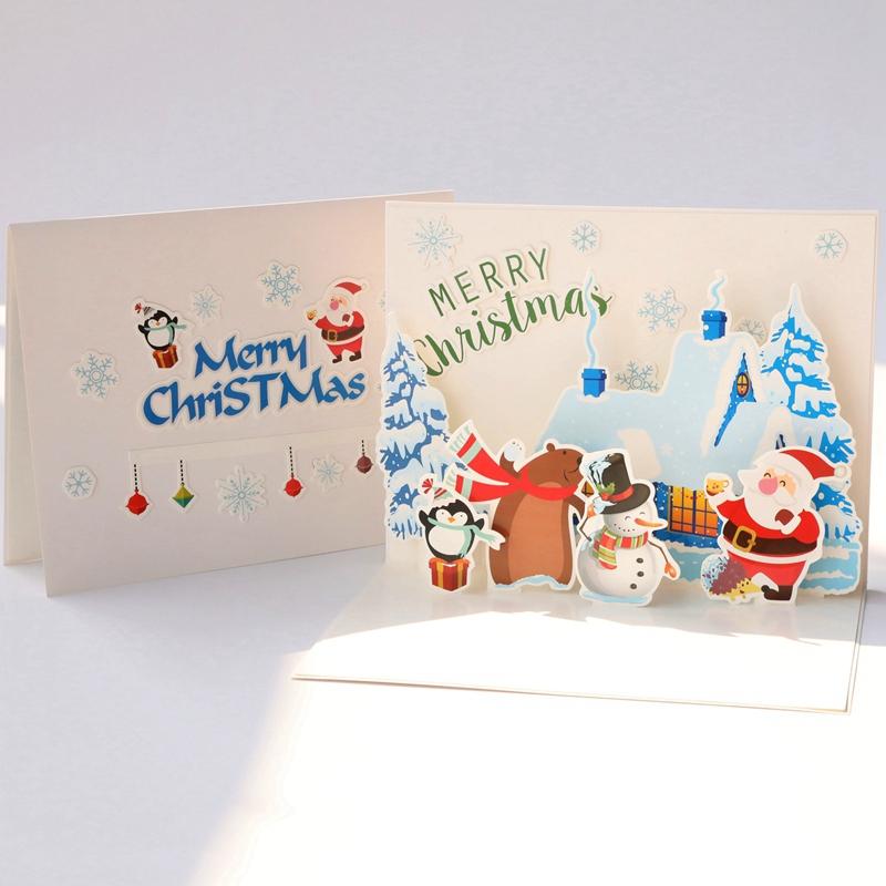 Happy Holiday Card 3D Pop Up Greeting Card