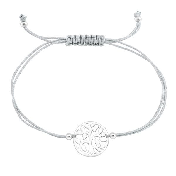 Silver Tree Of Life Adjustable Bracelet