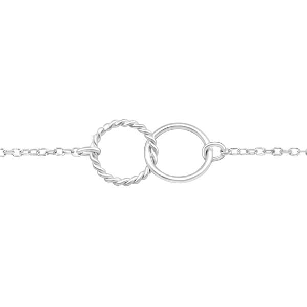 Silver Round Circles Bracelet 