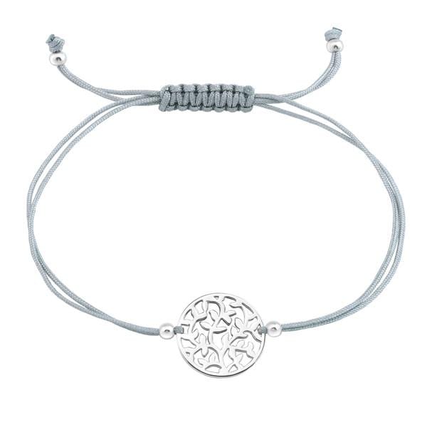 Silver Tree Of Life Adjustable  Bracelet
