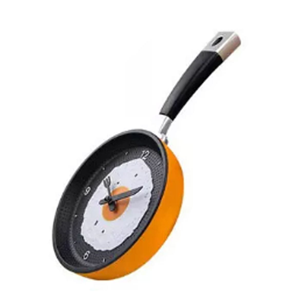 Creative Frying Pan Omelette Wall Clock