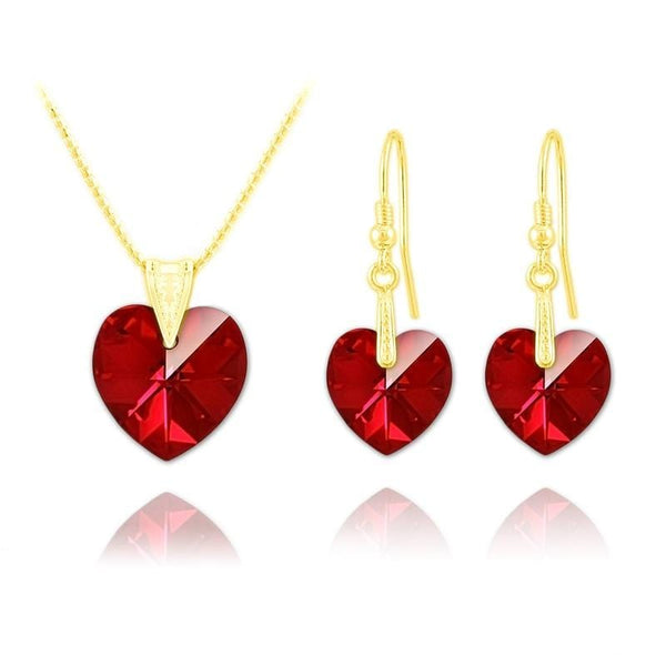   24K Gold Heart  Jewellery Set  Siam