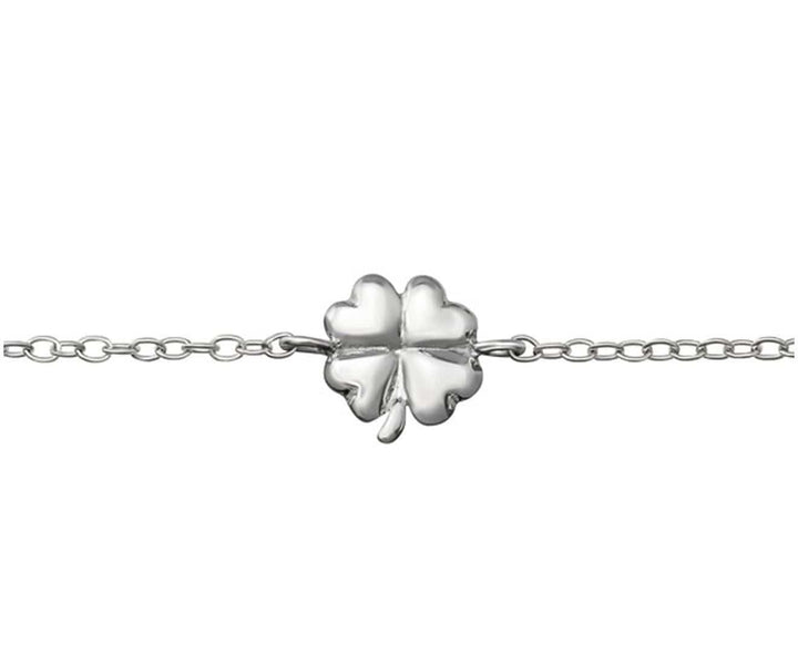 Children's Silver Lucky Clover Bracelet