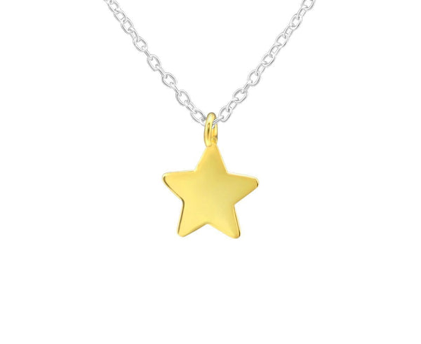 Gold Plated Silver Star Necklace