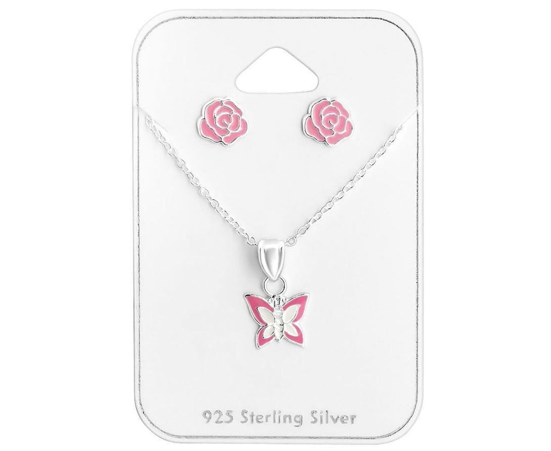 Sterling Silver Kids Jewellery Set for Girls