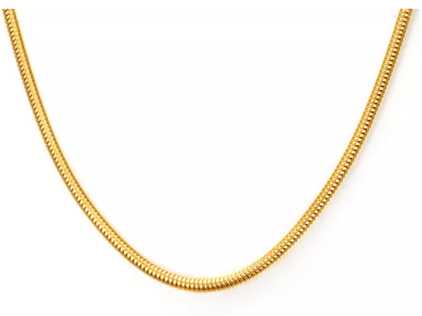Steel Gold Snake Chain Necklace 3MM