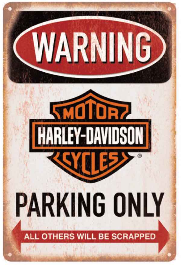 Harley parking poster