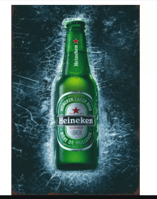 Heineken Beer Metal Tin poster