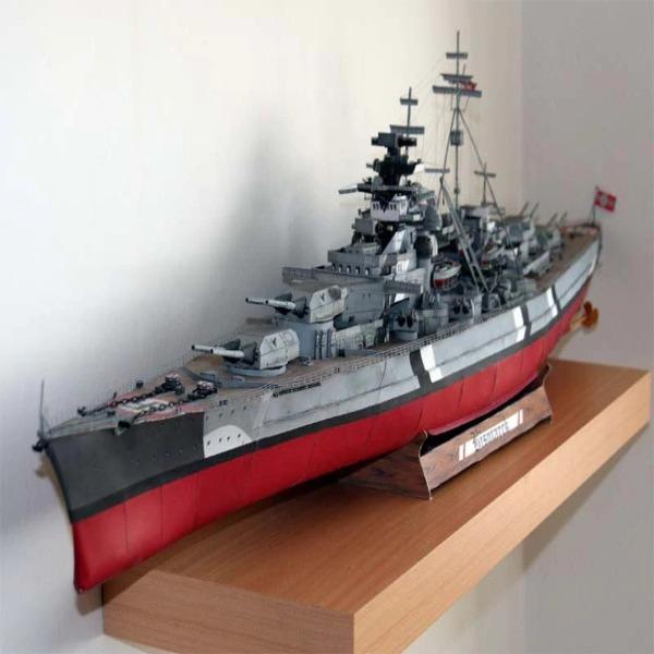 World War II Germany Bismarck GPM182 Paper Model