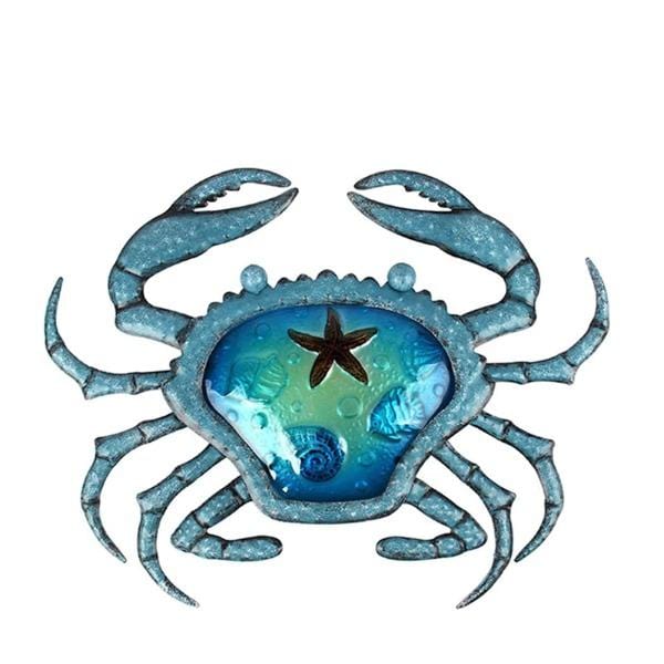 Blue Crab Metal Wall Art