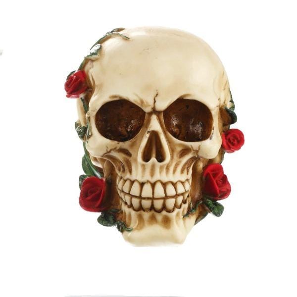 Rose and Skull Home Decor Sculpture