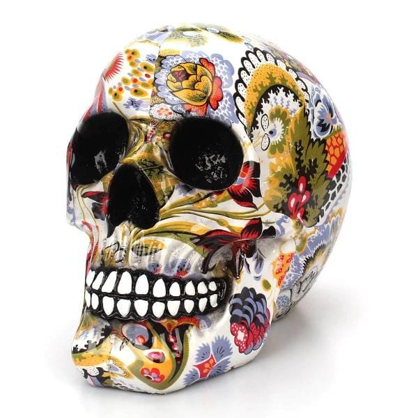 Multicolour Skull Ornament