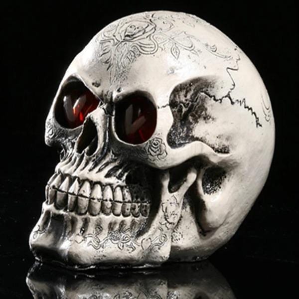 Spooky Skull Sculpture