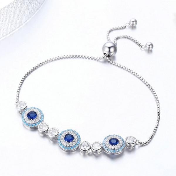 Evil Eye Silver  Bracelet
