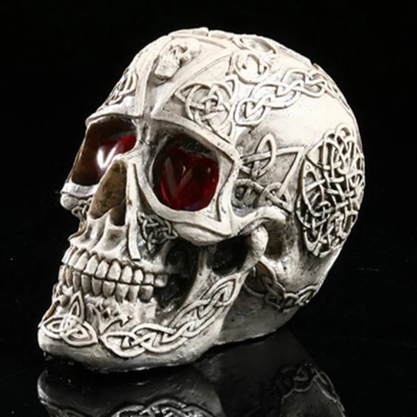 Decorated Skull Ornament