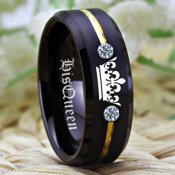Tungsten Wedding Queen  Ring