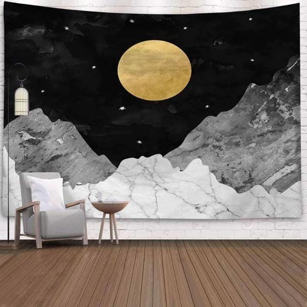Golden Moon Tapestry Wall Hanging