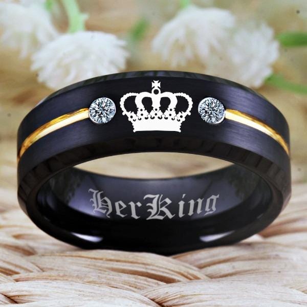 Tungsten Wedding King Ring
