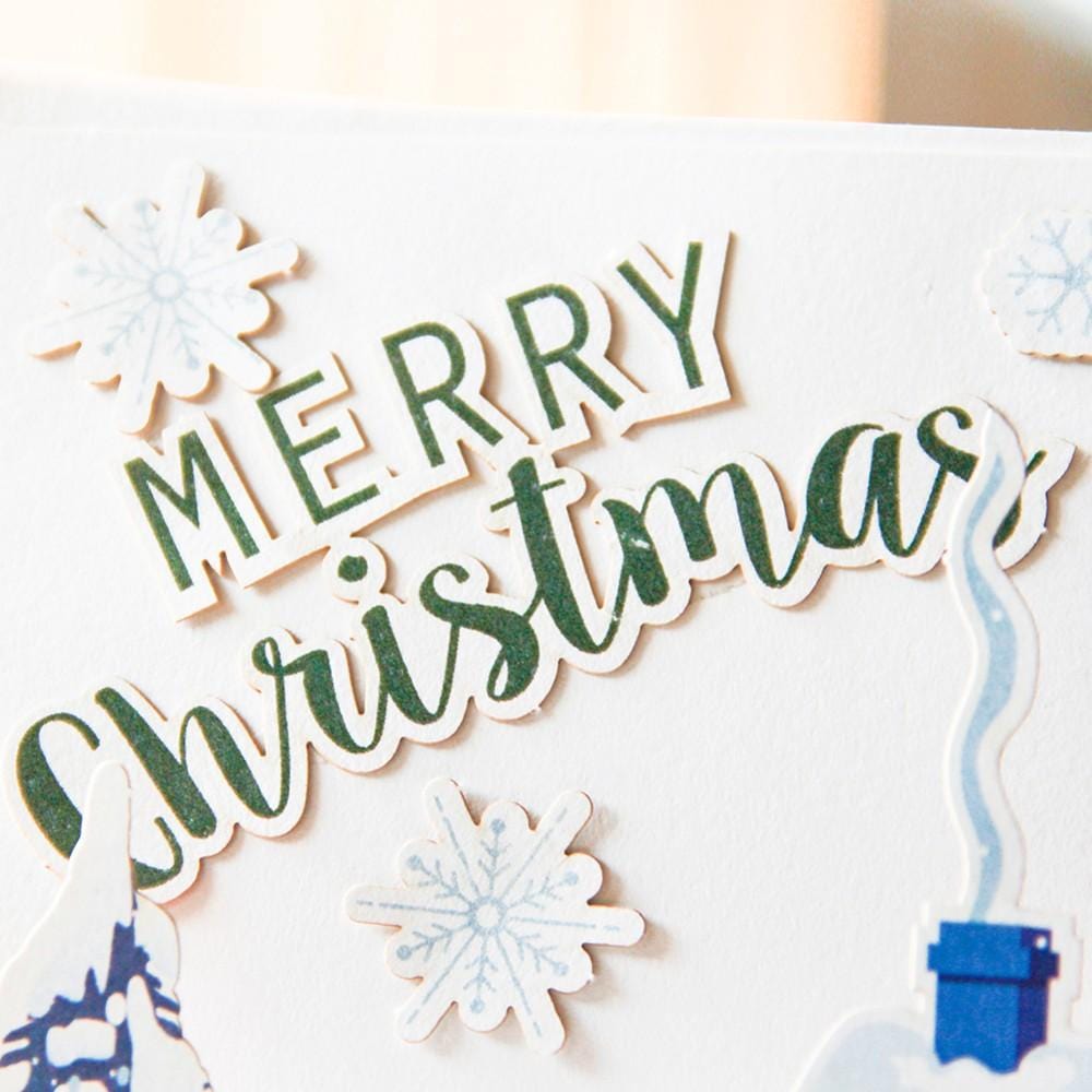 Christmas House Card 3D Pop Up Greeting Card