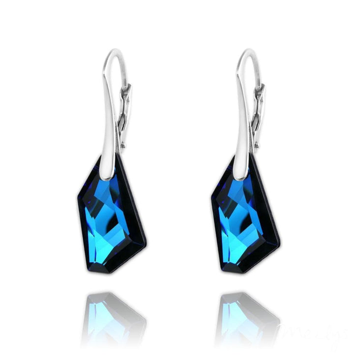 Swarovski Crystal Bermuda Blue Earrings