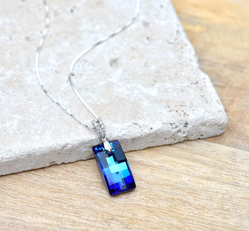 Swarovski Crystal Bermuda Blue Necklace