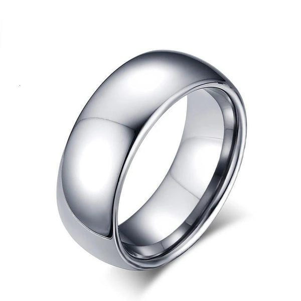 Real Tungsten Silver Male Wedding ring