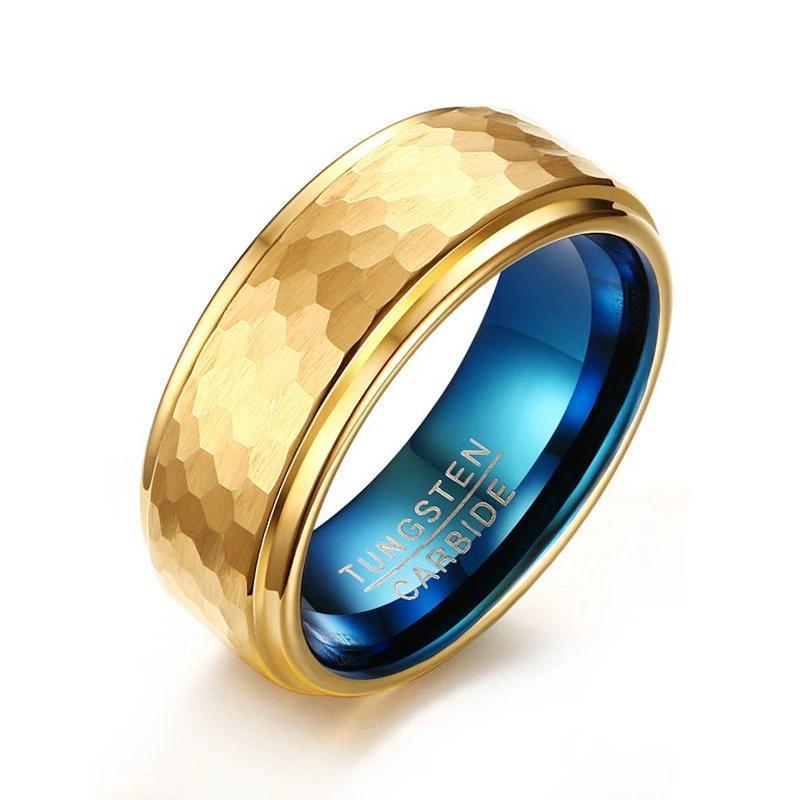 3D Tungsten Carbide Wedding Band Ring