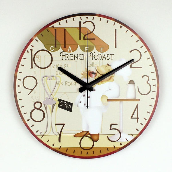 Silent French Toast Kitchen Wall Clock
