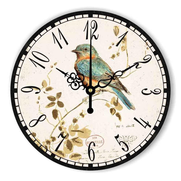 Antique Bird Home Decor Wall Clock