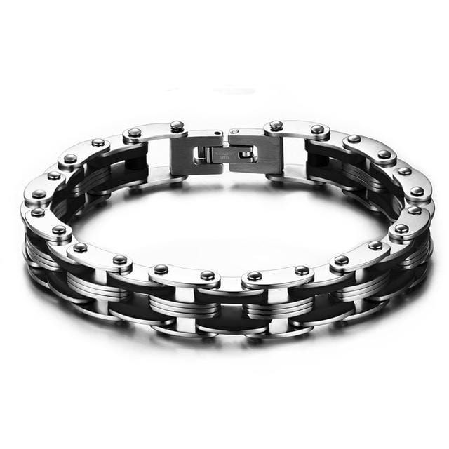 Stainless Steel Black Bangle  Bracelet