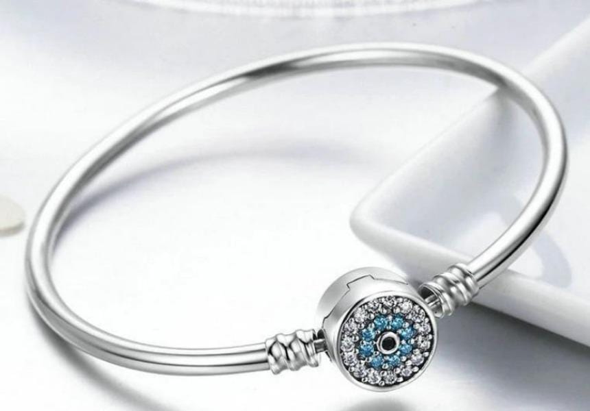 silver bangle bracelet