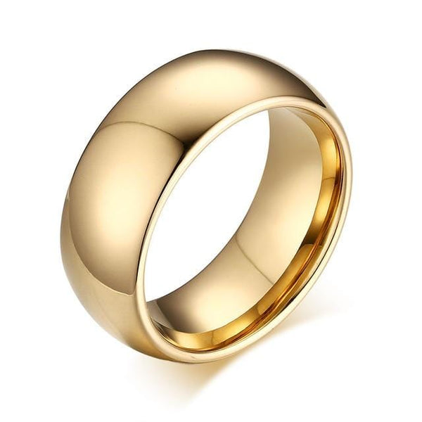 Real Tungsten Gold Male Wedding ring