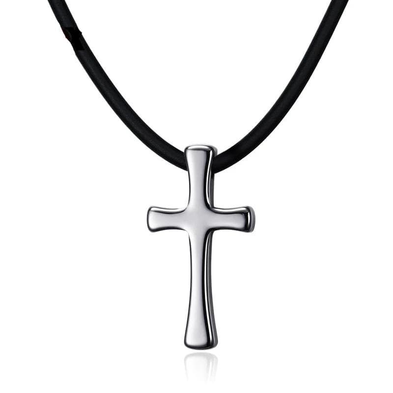 Tungsten  Cross Necklace for Men