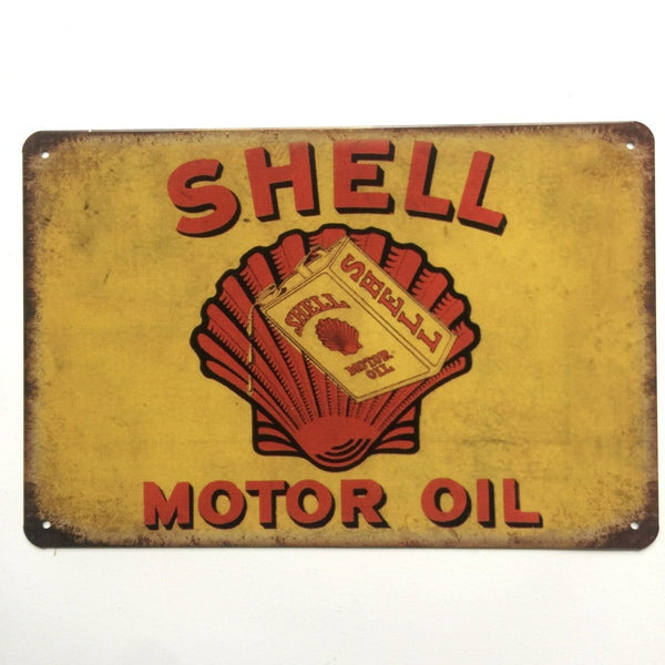 Shell Motor Oil Tin Sign Poster
