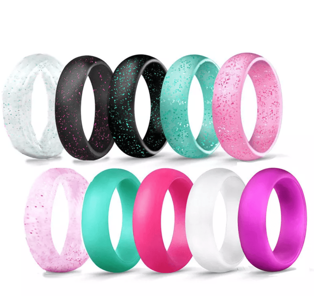 Silicone Rings Womens Set