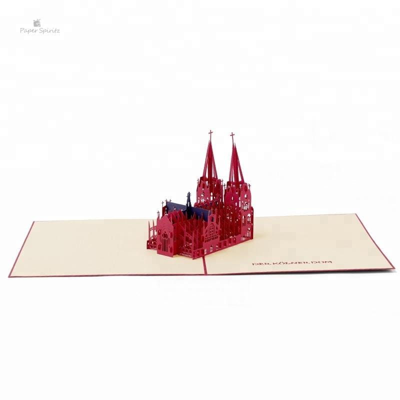 Coron Church 3D Pop Up Greeting Card