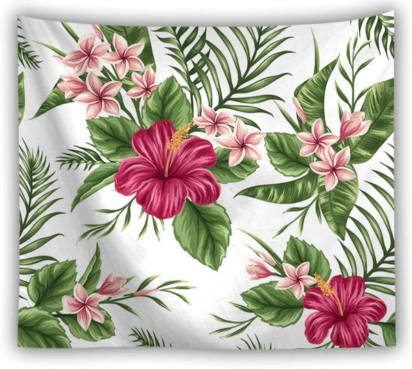 Floral Tapestry Fabric Wall Hanging